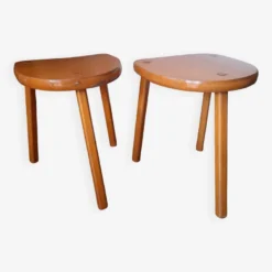 Set Of 2 Old Wooden Tripod Stools -Cozy Seats Store 41ed93ef 6957 4ccc ab79 75a9e7af165e