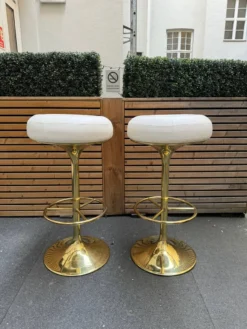 Börje Johanson Pair Of Leather Bar Stools, Sweden, 1970s -Cozy Seats Store 440e203a bc7e 4e6b be05 3e6677505480