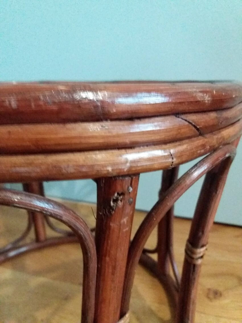 Wicker Pouf With Cushion 12 Wicker Pouf With Cushion - Image 12