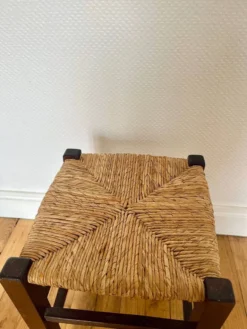 Old Wood And Straw Stool -Cozy Seats Store 476884b4 937e 4c91 9dae cddf4e6188ab