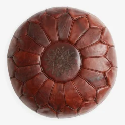 Handcrafted Moroccan Leather Pouf - Handmade - Delivered Stuffed - Ottoman, Footrest, Floor Cushion 5 Handcrafted Moroccan Leather Pouf - Handmade - Delivered Stuffed - Ottoman, Footrest, Floor Cushion -Cozy Seats Store 4a97a2d0 6717 495e 8a01 0de4cd198dd6