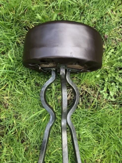 Vintage Leather And Wrought Iron Bar Stools -Cozy Seats Store 4d53052b 4e90 453a 924a faf00e6e6e9c