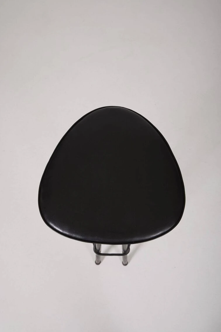 Willy Van Der Meeren Black High Stool 9 Willy Van Der Meeren Black High Stool - Image 9