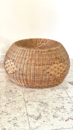 Vintage Rattan Pouf 80s -Cozy Seats Store 51f437a5 cbb8 4e15 b05a 91d1db3da991