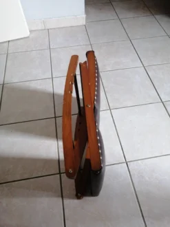 Vintage Rocking Footrests In Wood And Faux Leather -Cozy Seats Store 5531d955 00d6 401e be92 83eabbc249d6