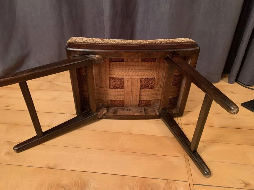 Footstool 3-1021, Gustav Bergmann, Germany, 1950s 14 Footstool 3-1021, Gustav Bergmann, Germany, 1950s - Image 14