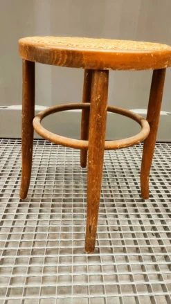 Cane Wood Stool