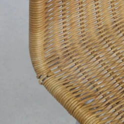 3x Bar Stool In Rattan And Chrome By Rohé Noordwolde, 1960s -Cozy Seats Store 5919bbff 6066 40fc 9b41 d4499882b03a