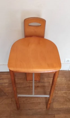 80's Design Solid Wood High Stools -Cozy Seats Store 5cb66157 be2c 4e4f b4b4 30a6fff7997d