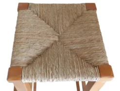 2 High Bar Stools With Straw And Solid Oak Wood Seat -Cozy Seats Store 5cbe8f45 b421 4b4b bd43 d03836925523
