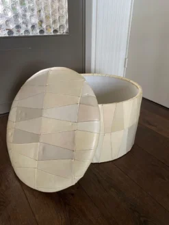 Repose-pieds En Patchwork En Cuir, Années 1960 -Cozy Seats Store 5d1409a1 1b0e 43dd a429 593bf74ec198