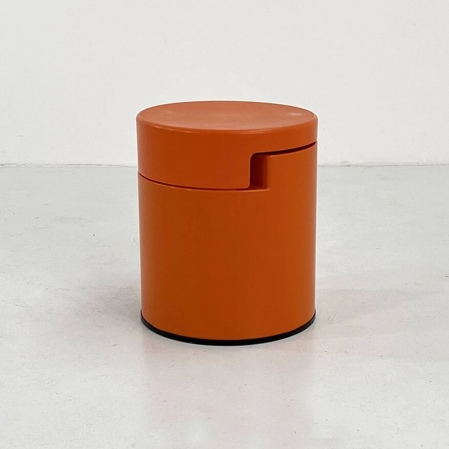 Orange Rolle Stool By Ilma Italy, 1970 6 Orange Rolle Stool By Ilma Italy, 1970 - Image 6