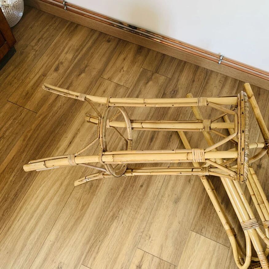 Pair Of High Rattan Stools 11 Pair Of High Rattan Stools - Image 11