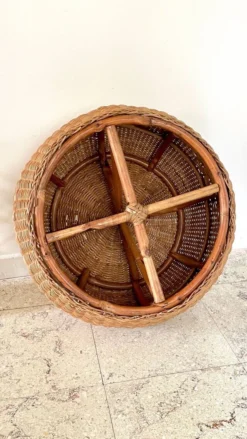 Vintage Rattan Pouf 80s -Cozy Seats Store 639bb5eb 58af 4bd4 9e2b aa735603352c