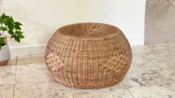 Vintage Rattan Pouf 80s -Cozy Seats Store 670f6143 7b35 4518 b64a 0de509d12e9b