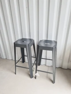 Gray Steel Bar Stool -Cozy Seats Store 677da65a 2533 4ae0 82b2 aee37abea98c