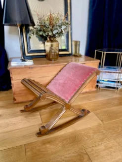 Rocking Footrest In Velvet And Wood -Cozy Seats Store 6a741b0f 709f 4d6e a294 aa761e12fc95