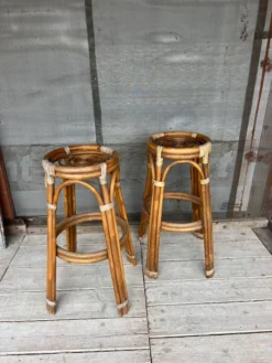 Vintage Bamboo Rattan Stool -Cozy Seats Store 6ba5e8a1 bec7 432c 9632 ee70ab36cac8