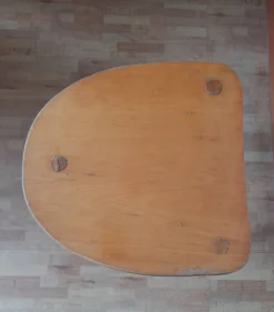 Set Of 2 Old Wooden Tripod Stools