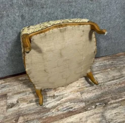 Louis XV Style Pouf Or Ottoman In Cherry Wood -Cozy Seats Store 6ca163d6 c336 43f0 992a d5cfbaccd410