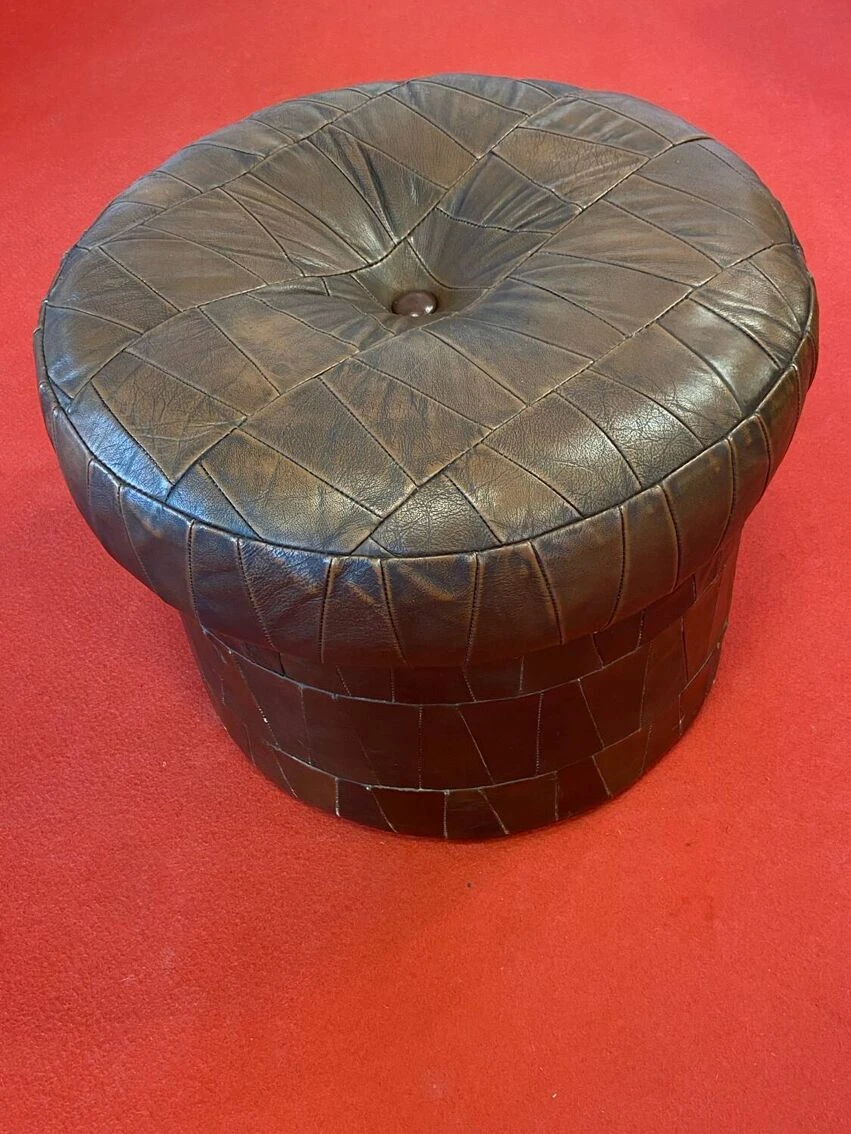 De Sede Leather Storage Pouf 5 De Sede Leather Storage Pouf - Image 5