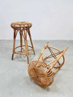 Vintage Bamboo Barstools Stool 'Bohemian' -Cozy Seats Store 6d76f34d bfae 46df 8fee e2576f50b359