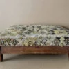 Old 19th Century Upholstered Footrest