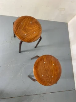 Vintage Industrial Stools From Marko, 1950s, Set Of 2