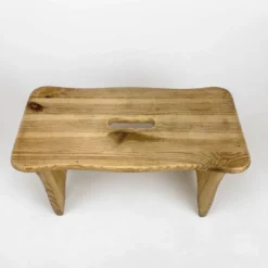 Small 80s Slotted Pine Step Bench -Cozy Seats Store 712cdf8b f92e 4258 9341 32c9ccfc0a59