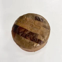 Vintage Leather Patchwork Pouf, 1970 -Cozy Seats Store 72b92041 e792 4b66 b68e 67636470c9dd