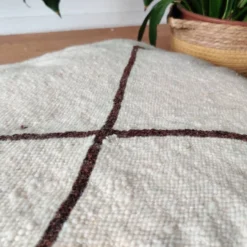 Moroccan Berber Pouf White And Black -Cozy Seats Store 75b1740c cd7b 44c9 b8d8 6a15aacc8e98