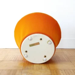Vintage Space-Age Pouf/footstool In Orange Jersey By Pierre Paulin Old Edition Artifort, 1960. -Cozy Seats Store 75dc58fc b067 4e57 bf7d d6b688aae726