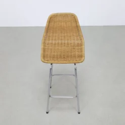 3x Bar Stool In Rattan And Chrome By Rohé Noordwolde, 1960s -Cozy Seats Store 798bfcb2 1807 431c 9b46 929352be7008