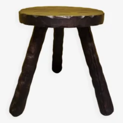 French Wooden Tripod Stool, 1970s -Cozy Seats Store 7a83dc3a 0fd8 4993 b3b0 1a8ddad37e94