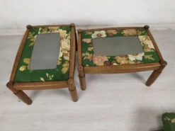 Pair Of Vintage Oak Poufs -Cozy Seats Store 7d41ec90 dab2 480f a142 7abf97c5b410