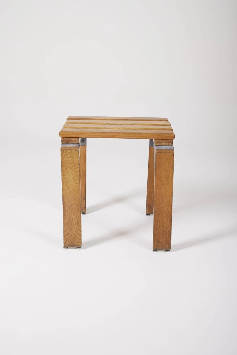 Georges Candilis Wooden Stool 5 Georges Candilis Wooden Stool - Image 5