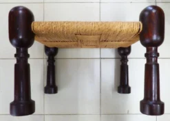 Pair Of Vintage Anglo-indian Jute Stools Footrests -Cozy Seats Store 833b4f8b dd2c 4f1a 9744 73ac00597250