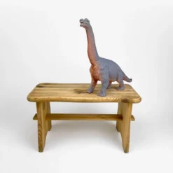 Small 80s Slotted Pine Step Bench -Cozy Seats Store 87727ab0 7281 46ca ba86 b75379cd2bb2