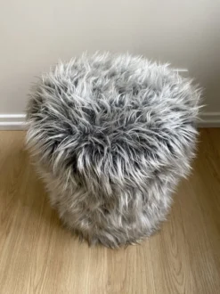 Vintage Pouf In The Style Of Pelfran, Gray Long-haired Synthetic Fur 11 Vintage Pouf In The Style Of Pelfran, Gray Long-haired Synthetic Fur -Cozy Seats Store 8a218124 f190 4a22 8135 8f8fa1825fc2