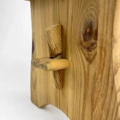 Small 80s Slotted Pine Step Bench -Cozy Seats Store 8aa914ad b2dc 496a a314 e72838b3db00