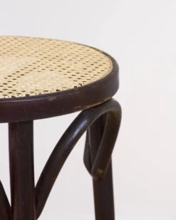 Vintage Wood And Cane Stool -Cozy Seats Store 8af6d50b 4c5e 48cb 984d 3e2a2b124b0c