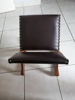 Vintage Rocking Footrests In Wood And Faux Leather -Cozy Seats Store 8cb5e26e 8850 4f91 8166 42ac83a3f01c