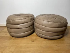 Pair Of Patchwork Leather Poufs From Sède -Cozy Seats Store 8fb99dbf 739b 4d49 8a27 96791ebde558