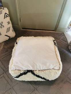 Benin Ouarain Pure Wool Pouf -Cozy Seats Store 92436be0 af1c 4cd9 8fed 3e83d3d67b04