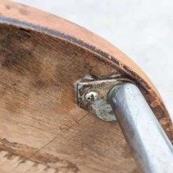 Tubular Steel Hocker By Karel Ort For Gottwald, 1930s