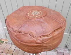Large Vintage Moroccan Leather Pouf 23 Large Vintage Moroccan Leather Pouf -Cozy Seats Store 9269a1ac 3bf9 4715 a703 ae5728e75302