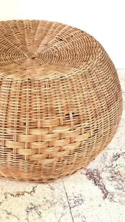 Vintage Rattan Pouf 80s -Cozy Seats Store 92d45c75 b983 4c8c b121 4c15d9287d09