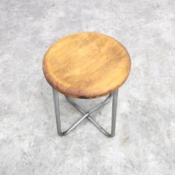 Tubular Steel Hocker By Karel Ort For Gottwald, 1930s -Cozy Seats Store 93d5d968 44da 47cd a78e 50761bd9cbf3