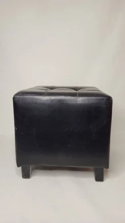 Black Cube Stool / Pouf / Footrest -Cozy Seats Store 9400e656 e9f4 4e49 a5c3 4be8a40346ca