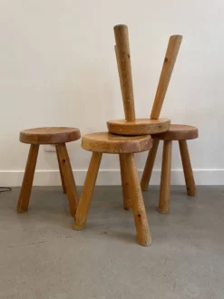 Stool Called "Massue" Charlotte Perriand For 60s Bows -Cozy Seats Store 969092ff 917b 46fa 9a1c 92844ee8a02f